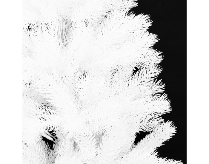 Sonata Изкуствено коледно дърво, реалистични иглички, бяло, 120 см