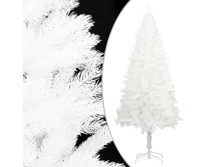 Sonata Изкуствено коледно дърво, реалистични иглички, бяло, 120 см