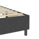 Sonata Боксспринг легло, тъмносиво, текстил, 90x200 см