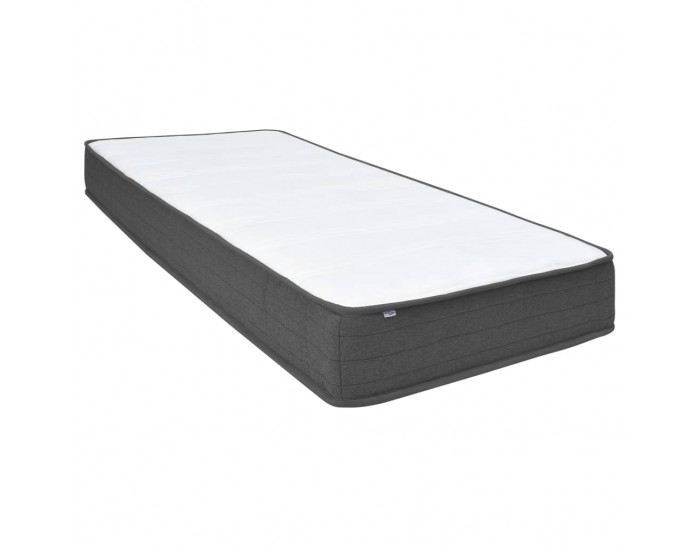 Sonata Боксспринг легло, тъмносиво, текстил, 100x200 см