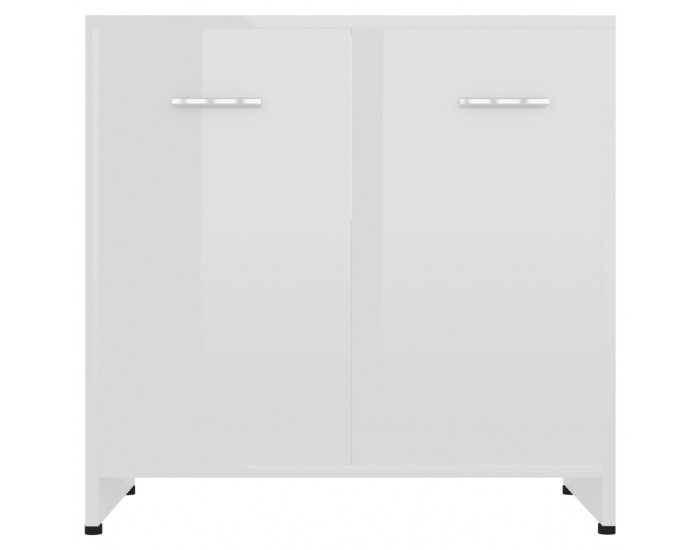 Sonata Шкаф за баня, бял гланц, 60x33x58 см, ПДЧ