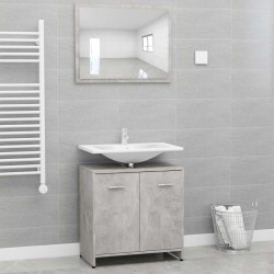 Sonata Комплект мебели за баня, бетонно сив, ПДЧ - Баня