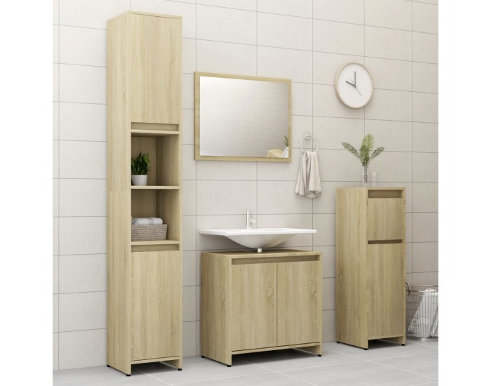 Sonata Шкаф за баня, дъб сонома, 60x33x58 см, ПДЧ