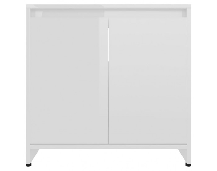 Sonata Шкаф за баня, бял гланц, 60x33x58 см, ПДЧ