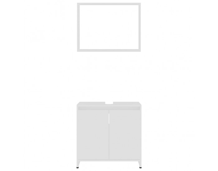 Sonata Комплект мебели за баня, бял, ПДЧ