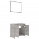 Sonata Комплект мебели за баня, бетонно сив, ПДЧ