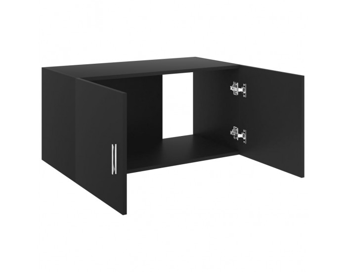 Sonata Шкаф за стена, черен, 80x39x40 см, ПДЧ