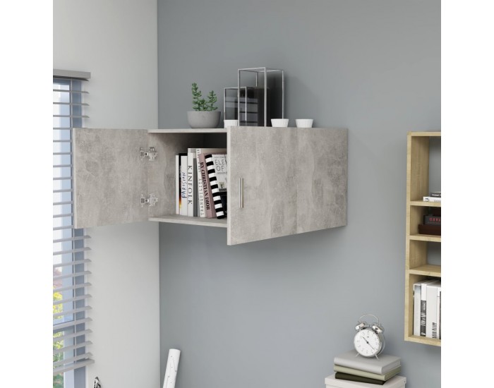 Sonata Шкаф за стена, бетонно сиво, 80x39x40 см, ПДЧ