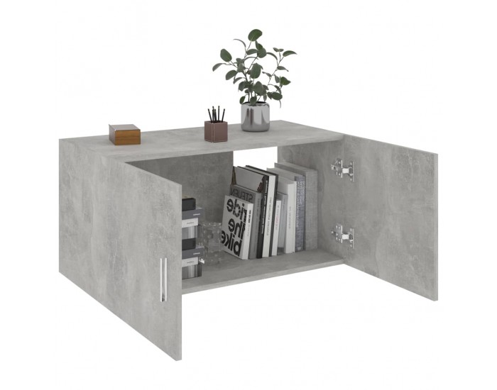 Sonata Шкаф за стена, бетонно сиво, 80x39x40 см, ПДЧ