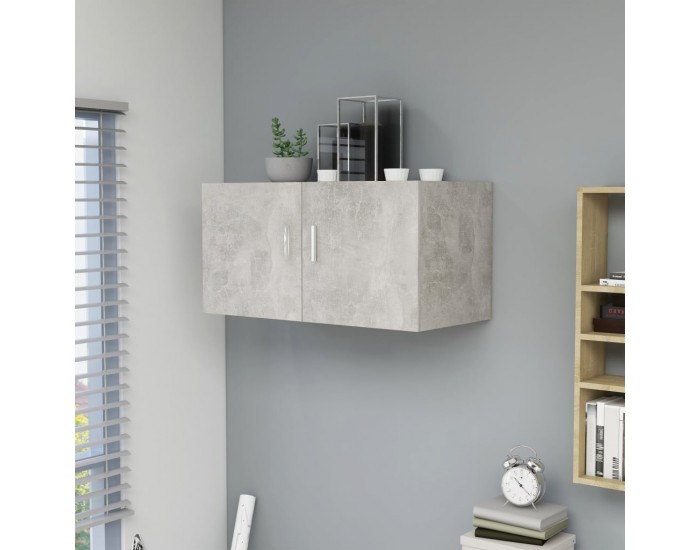 Sonata Шкаф за стена, бетонно сиво, 80x39x40 см, ПДЧ