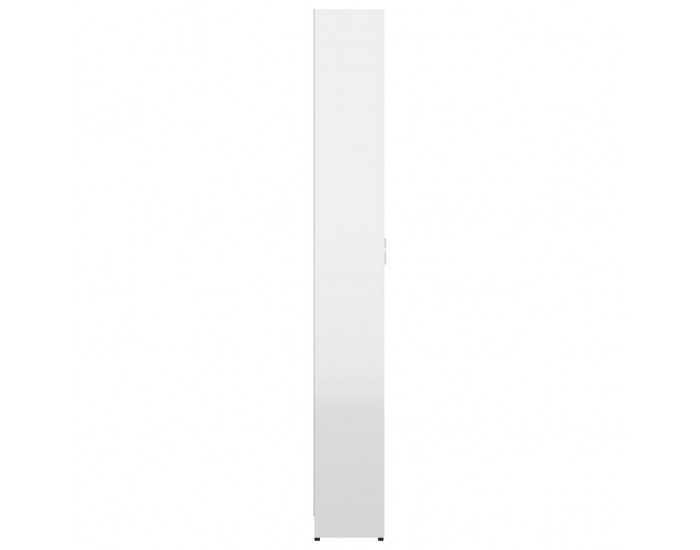 Sonata Гардероб за антре, бял гланц, 55x25x189 см, ПДЧ