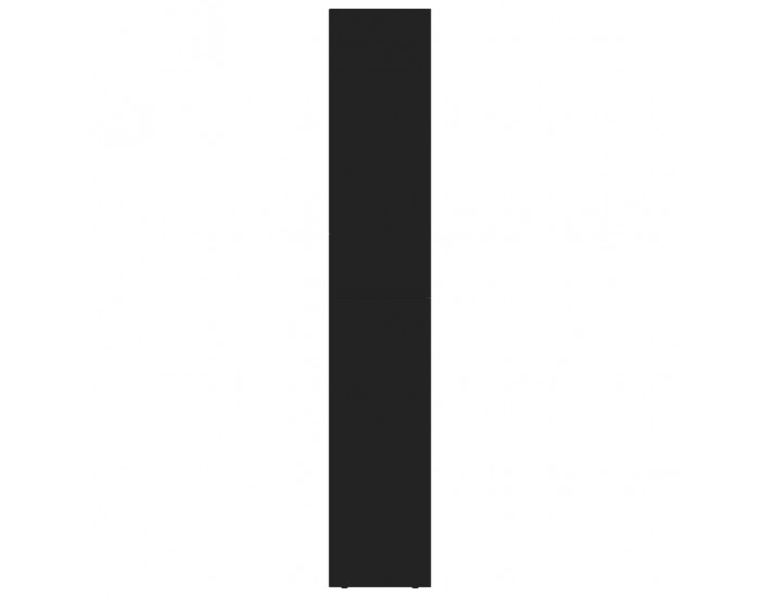 Sonata Шкаф библиотека, черен, 36x30x171 см, ПДЧ