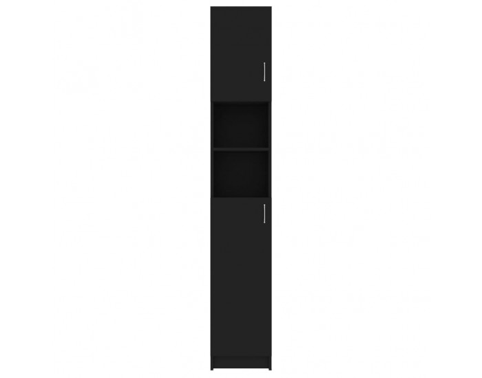 Sonata Шкаф за пералня, черен, 32x25,5x190 см, ПДЧ