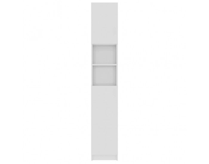 Sonata Шкаф за пералня, бял гланц, 32x25,5x190 см, ПДЧ