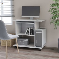 Sonata Компютърно бюро, бяло, 80x50x75 см, ПДЧ - Бюра