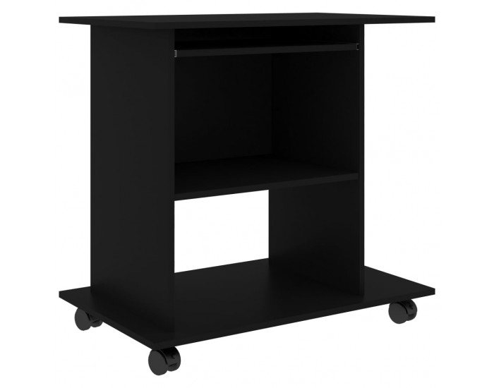 Sonata Компютърно бюро, черно, 80x50x75 см, ПДЧ