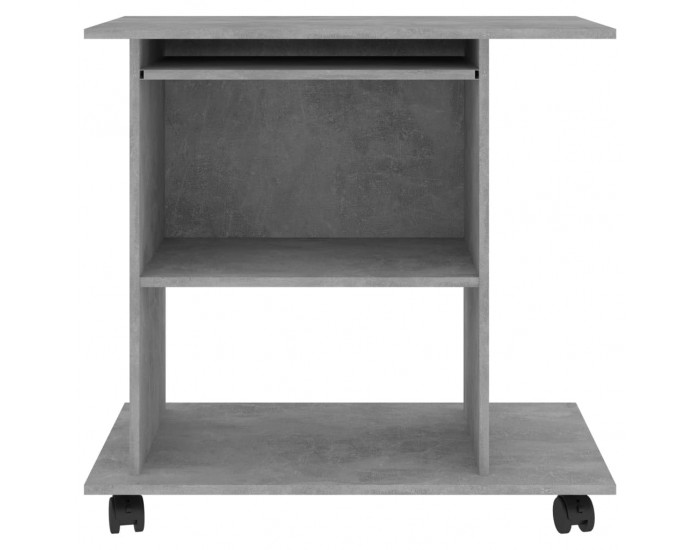 Sonata Компютърно бюро, бетонно сиво, 80x50x75 см, ПДЧ