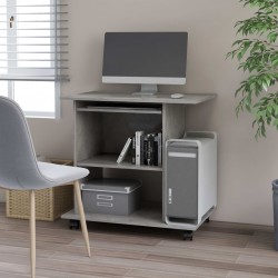 Sonata Компютърно бюро, бетонно сиво, 80x50x75 см, ПДЧ - Офис