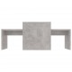 Sonata Комплект маси за кафе, бетонно сив, 100x48x40 см, ПДЧ