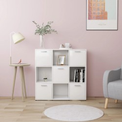 Sonata Шкаф библиотека, бял, 90x30x90 см, ПДЧ Sonata Шкаф библиотека, бял, 90x30x90 см, ПДЧ - Шкафове, Витрини, Модулни секции