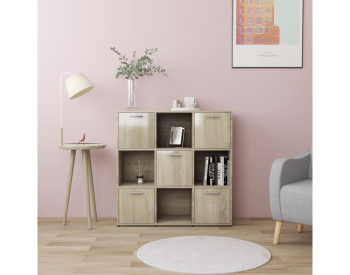 Sonata Шкаф библиотека, дъб сонома, 90x30x90 см, ПДЧ