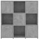 Sonata Шкаф библиотека, бетонно сив, 90x30x90 см, ПДЧ
