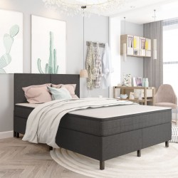 Sonata Боксспринг легло, тъмносиво, текстил, 180x200 см - Спалня