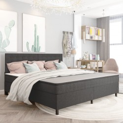 Sonata Боксспринг легло, тъмносиво, текстил, 200x200 см - Спалня