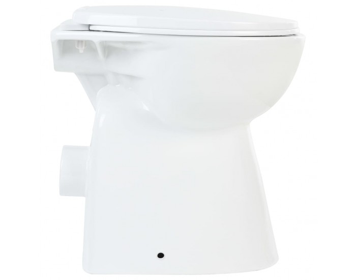 Sonata Висока тоалетна без ръб плавно затваряне +7 см керамика бяла