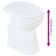 Sonata Висока тоалетна без ръб плавно затваряне +7 см керамика бяла
