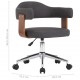 Sonata Въртящ офис стол, сив, извито дърво и текстил