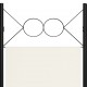 Sonata Параван за стая, 4 панела, бял, 160x180 см