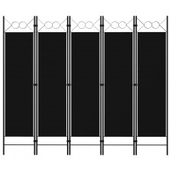 Sonata Параван за стая, 5 панела, черен, 200x180 см - Електроуреди и Аксесоари за Всекидневната