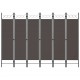 Sonata Параван за стая, 6 панела, антрацит, 240x180 cм