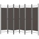 Sonata Параван за стая, 6 панела, антрацит, 240x180 cм