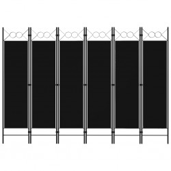 Sonata Параван за стая, 6 панела, черен, 240x180 cм - Електроуреди и Аксесоари за Всекидневната