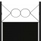 Sonata Параван за стая, 6 панела, черен, 240x180 cм