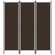 Sonata Параван за стая, 3 панела, кафяв, 150x180 см