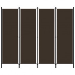 Sonata Параван за стая, 4 панела, кафяв, 200x180 см - Електроуреди и Аксесоари за Всекидневната