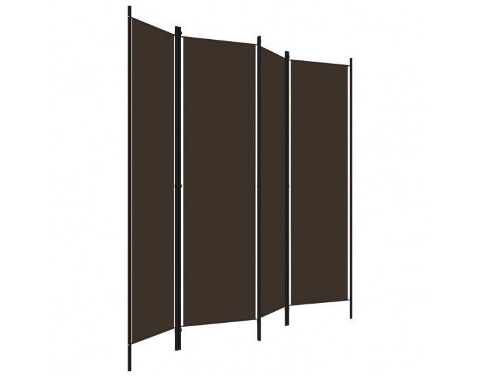 Sonata Параван за стая, 4 панела, кафяв, 200x180 см
