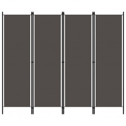 Sonata Параван за стая, 4 панела, антрацит, 200x180 см - Електроуреди и Аксесоари за Всекидневната