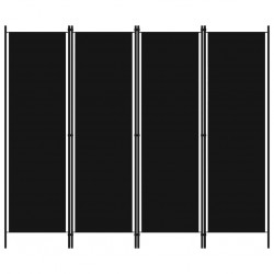 Sonata Параван за стая, 4 панела, черен, 200x180 см - Електроуреди и Аксесоари за Всекидневната