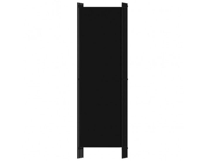 Sonata Параван за стая, 4 панела, черен, 200x180 см