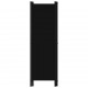 Sonata Параван за стая, 4 панела, черен, 200x180 см