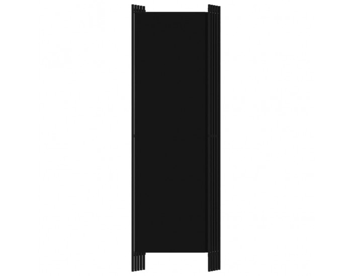 Sonata Параван за стая, 5 панела, черен, 250x180 см
