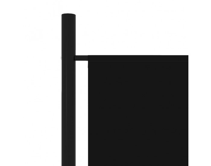 Sonata Параван за стая, 5 панела, черен, 250x180 см
