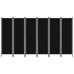 Sonata Параван за стая, 6 панела, черен, 300x180 cм - Електроуреди и Аксесоари за Всекидневната