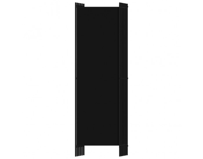 Sonata Параван за стая, 6 панела, черен, 300x180 cм