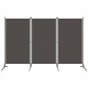Sonata Параван за стая, 3 панела, антрацит, 260x180 см