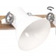Sonata Индустриална стенна лампа бяла 65x25 см E27